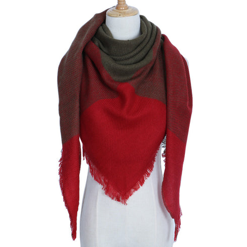 esign Women Triangles Scarf Long Scarves Shawl Autumn Winter - ROUTINE FASHION